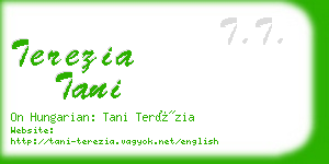 terezia tani business card